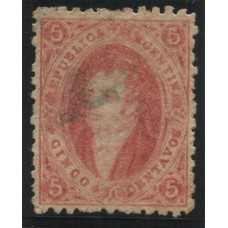 ARGENTINA 1864 GJ 19 RIVADAVIA ESTAMPILLA DE 1ra TIRADA CON IMPECABLE CALIDAD DE LUJO !!! U$ 30